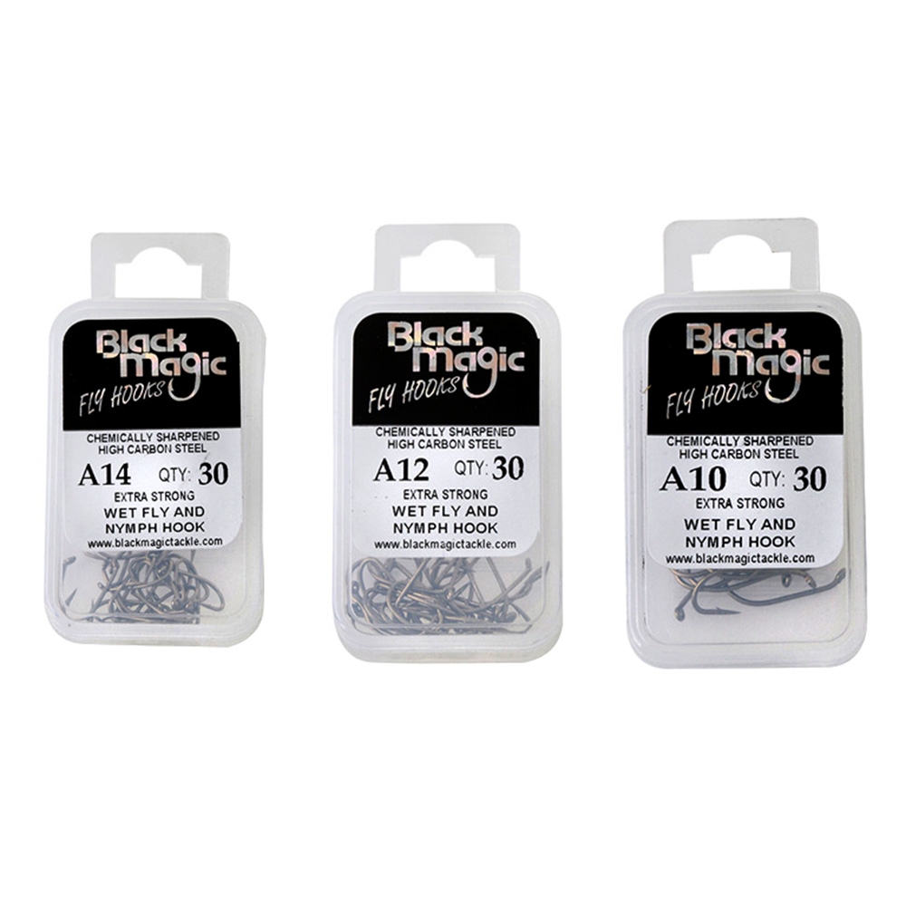 Black Magic Series A Fly Hooks Qty 30