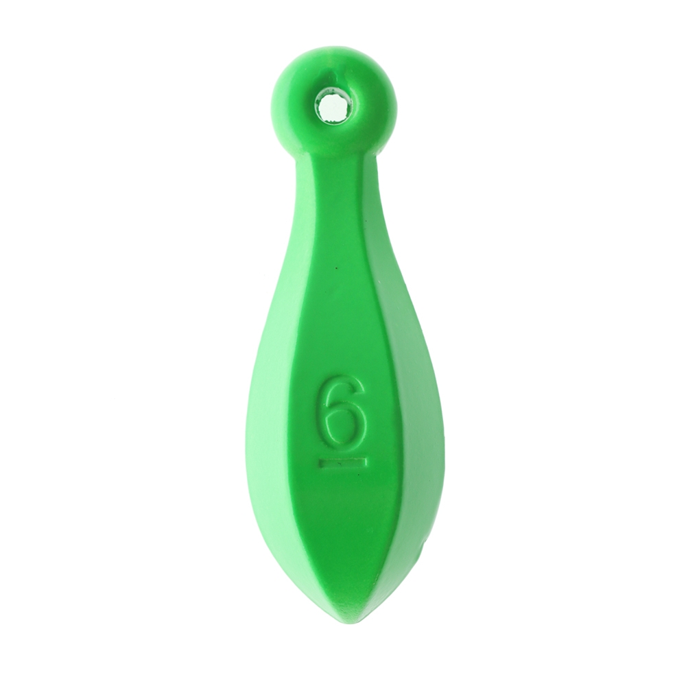 ManTackle Tear Drop Reef Sinkers Green Lumo 2oz Qty 5