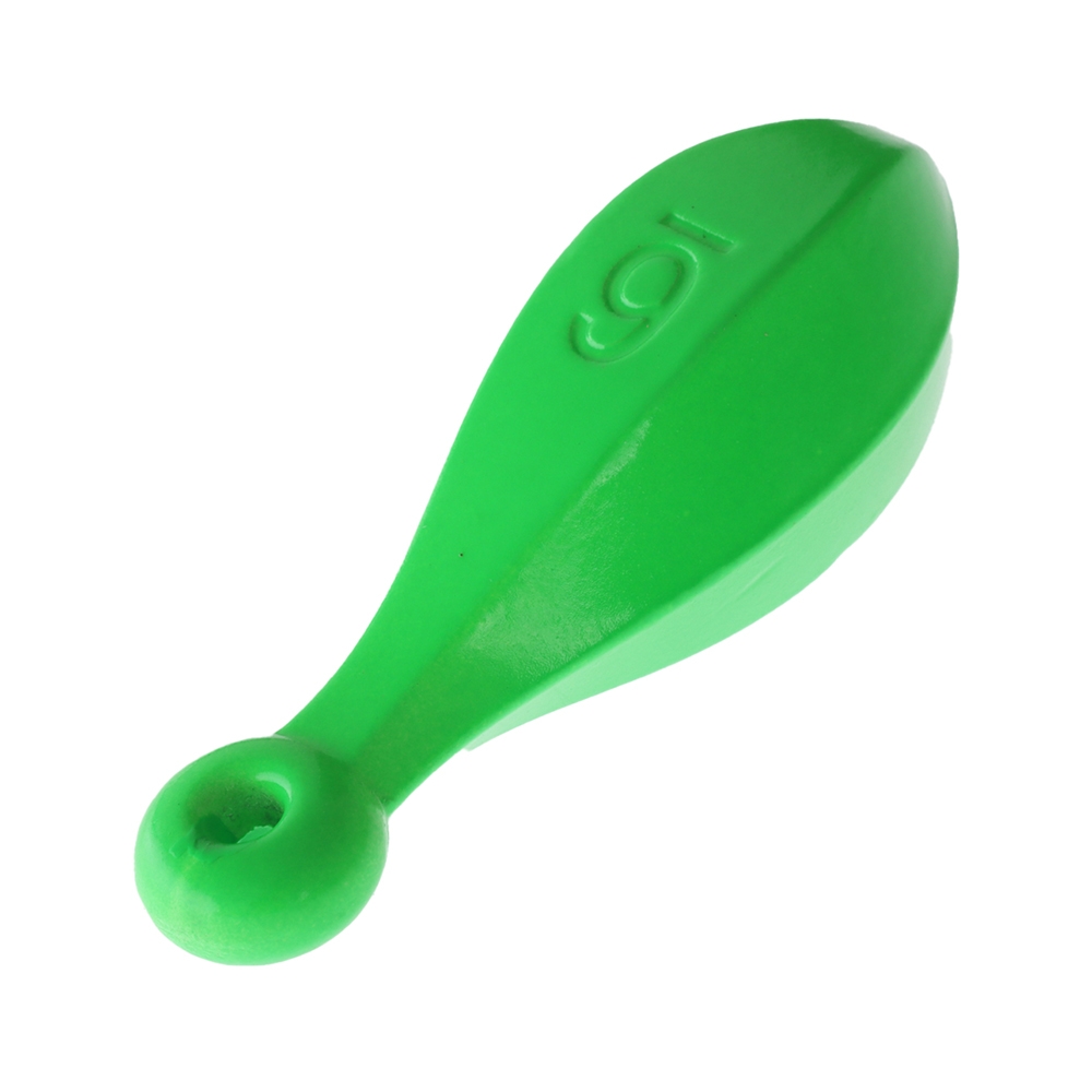 ManTackle Tear Drop Reef Sinkers Green Lumo 2oz Qty 5