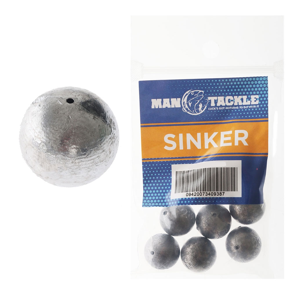 ManTackle Ball Sinkers 4oz Qty 3