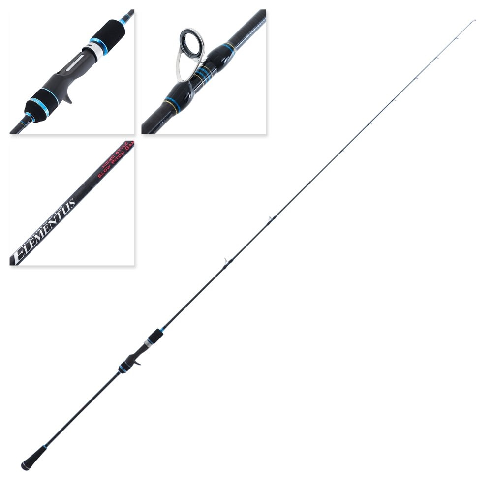 Ocean's Legacy Elementus Micro Style OH Acid Wrap Slow Pitch Jig Rod 6ft 2in 40-120g 1pc