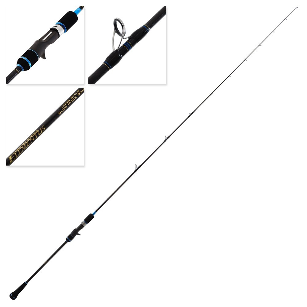 Ocean's Legacy Elementus Long Style OH Acid Wrap Slow Pitch Jig Rod 6ft 7in 60-300g 2pc
