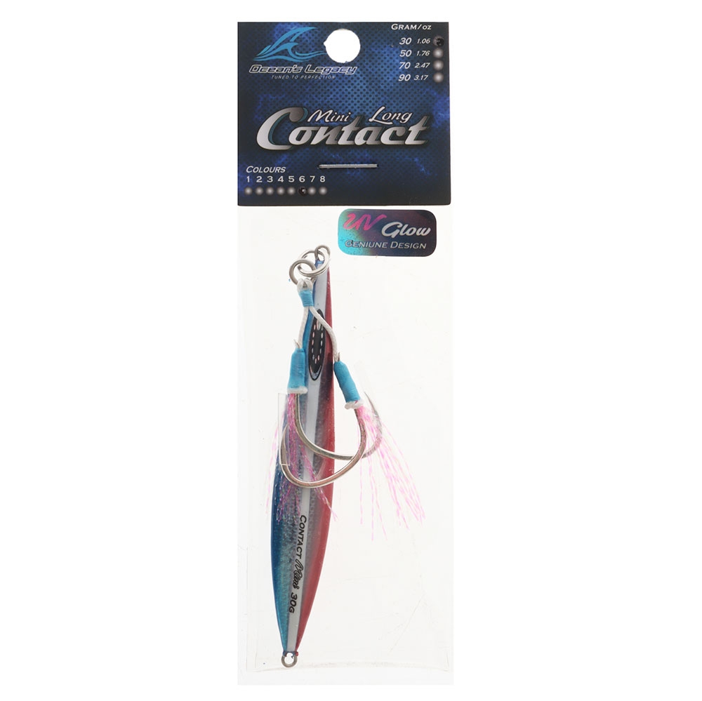 Ocean's Legacy Mini Long Contact Rigged Jig 30g Sardine