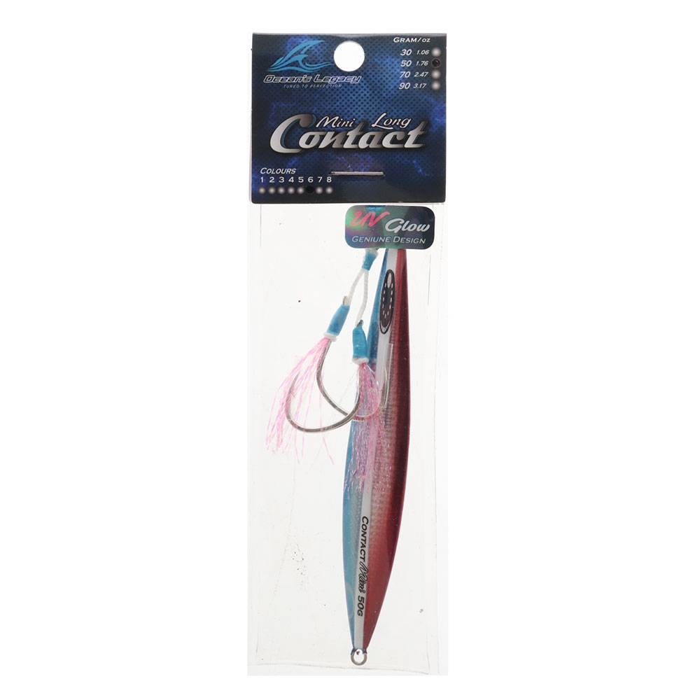 Ocean's Legacy Mini Long Contact Rigged Jig 50g Sardine