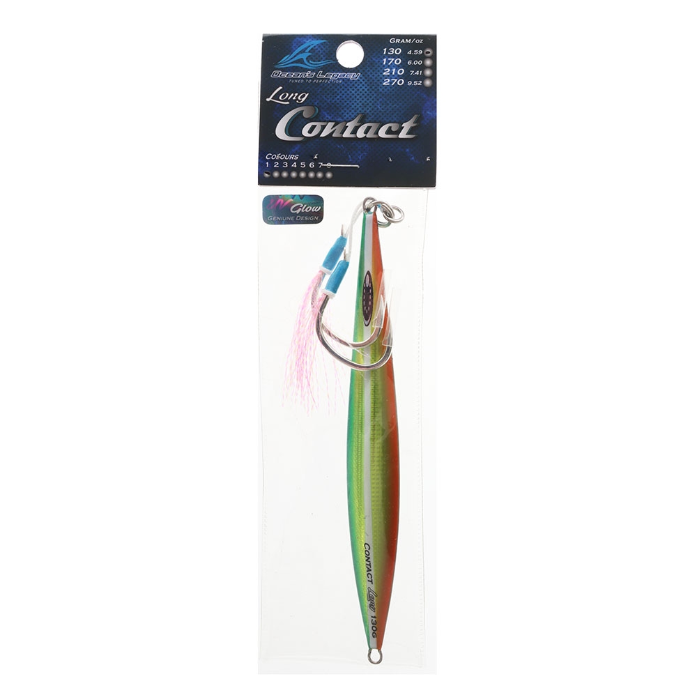 Ocean's Legacy Long Contact Rigged Jig 130g Green