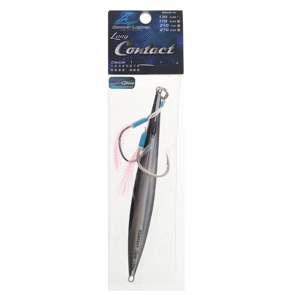 Ocean's Legacy Long Contact Rigged Jig 130g Silver
