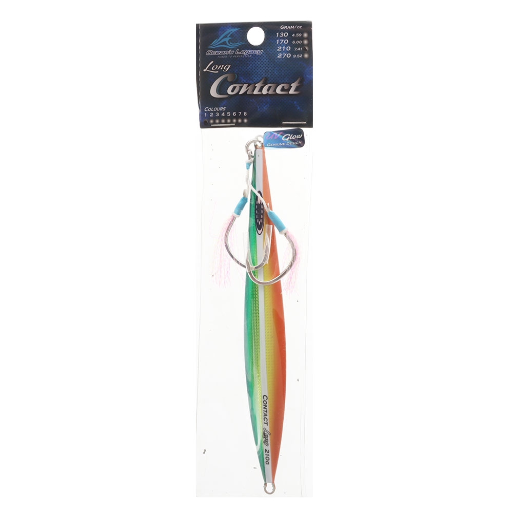 Ocean's Legacy Long Contact Rigged Jig 210g Green