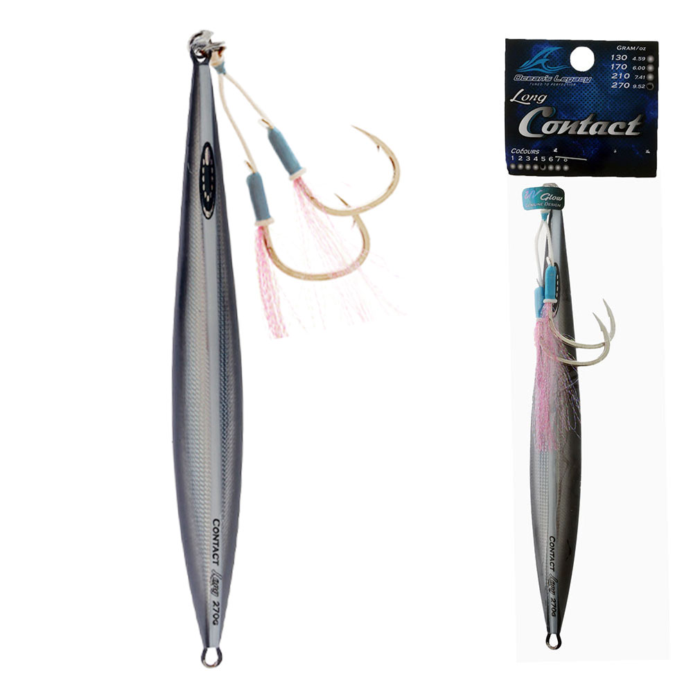 Ocean's Legacy Long Contact Rigged Jig 270g Silver