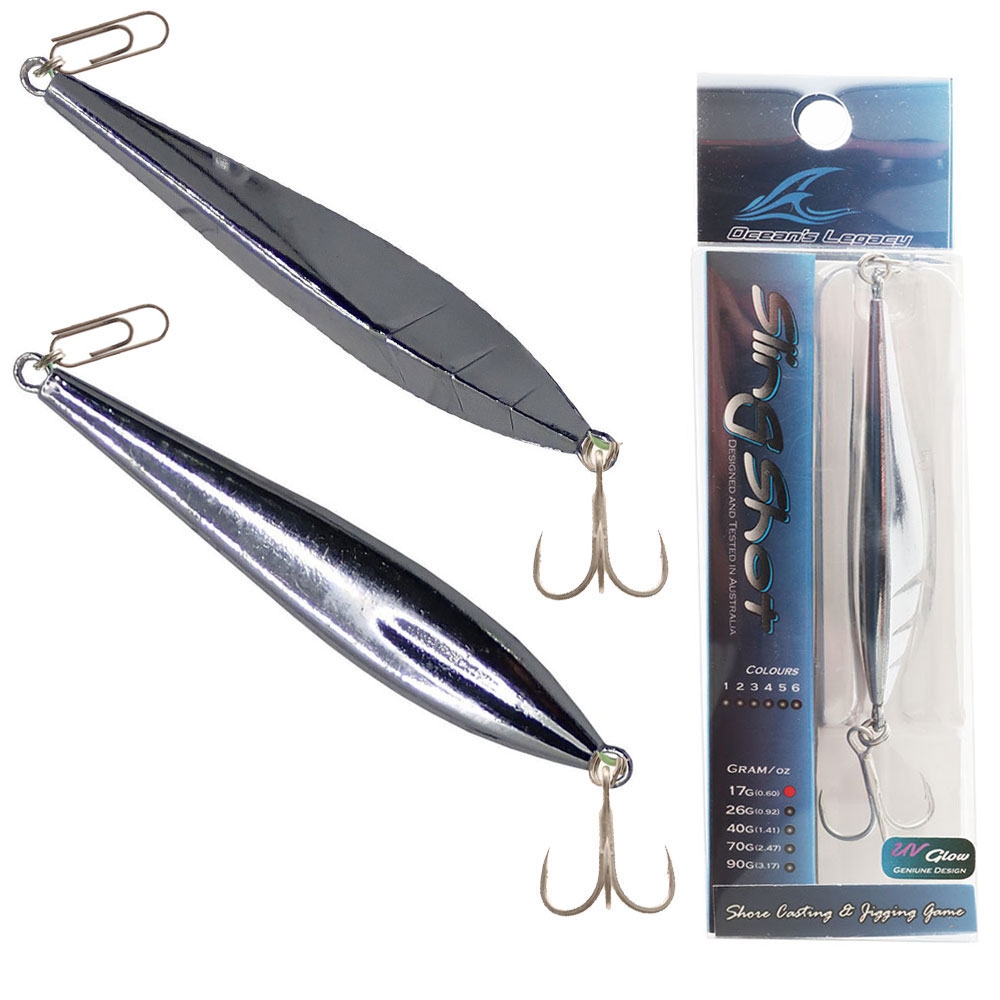 Ocean's Legacy SlingShot Surface Iron Lure 17g Chrome Bullet