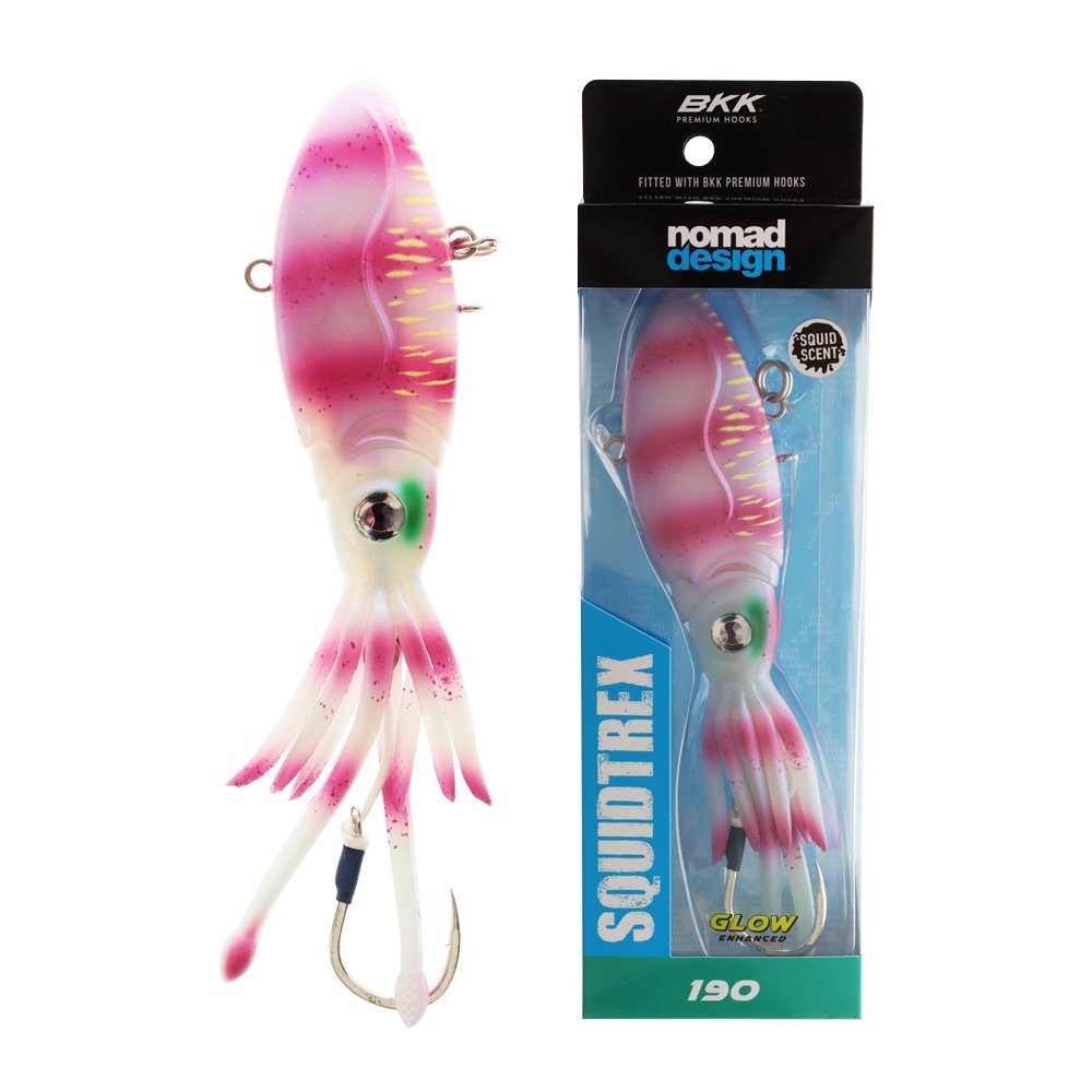 Nomad Design Squidtrex Vibe XL Squid Lure 190mm 400g Pink Tiger