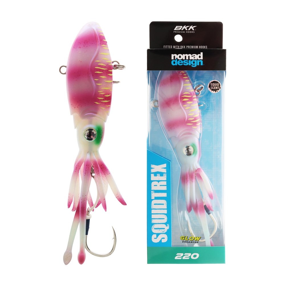 Nomad Design Squidtrex Vibe XL Squid Lure 220mm 600g Pink Tiger