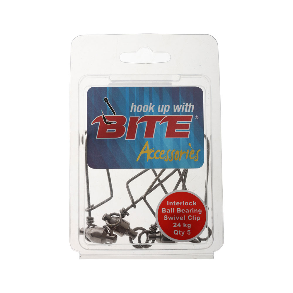 Game Fishing Interlock Ball Bearing Swivels 24kg Qty 5