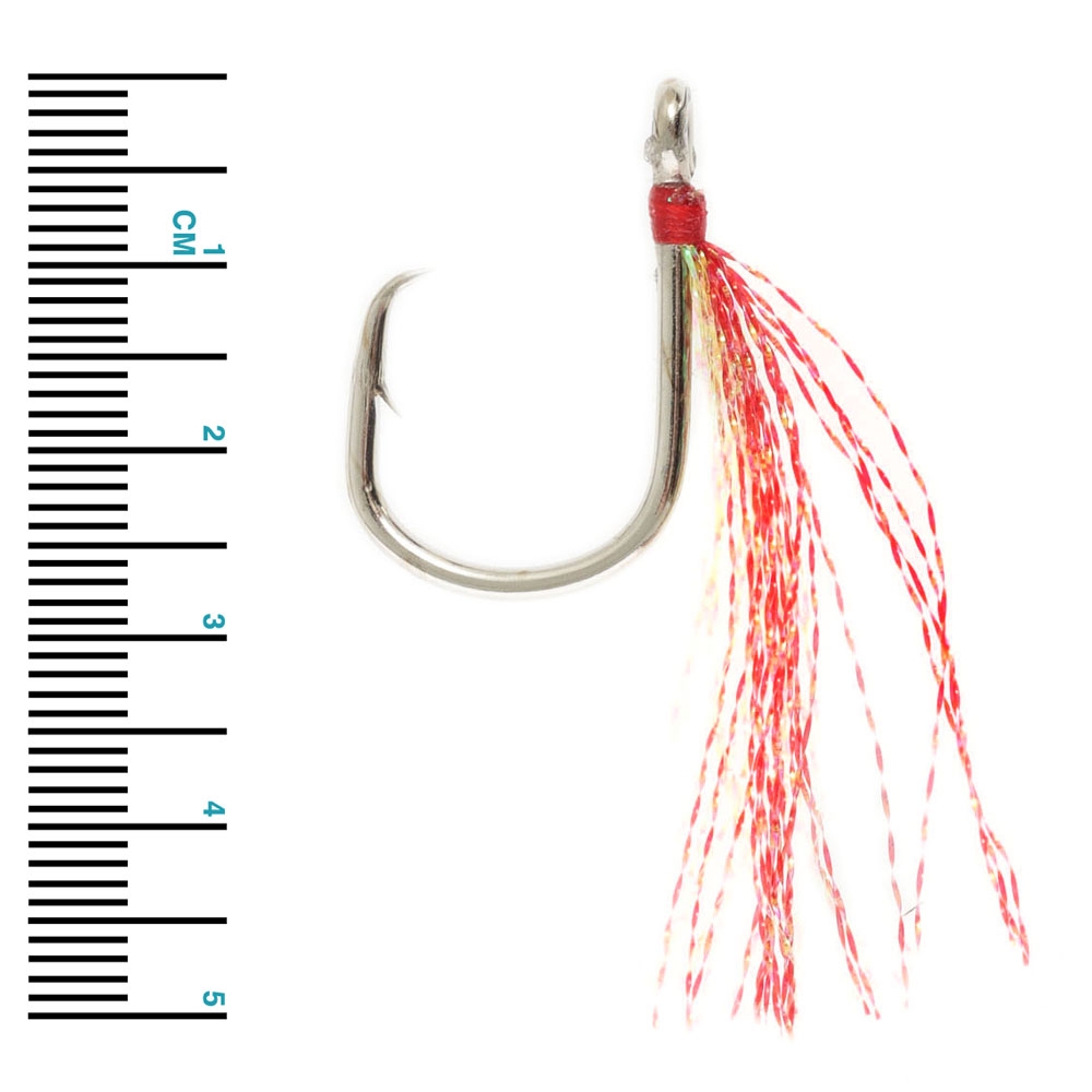 Bite Longline Flasher Hooks Size 18 Qty 25 Red/Chartreuse