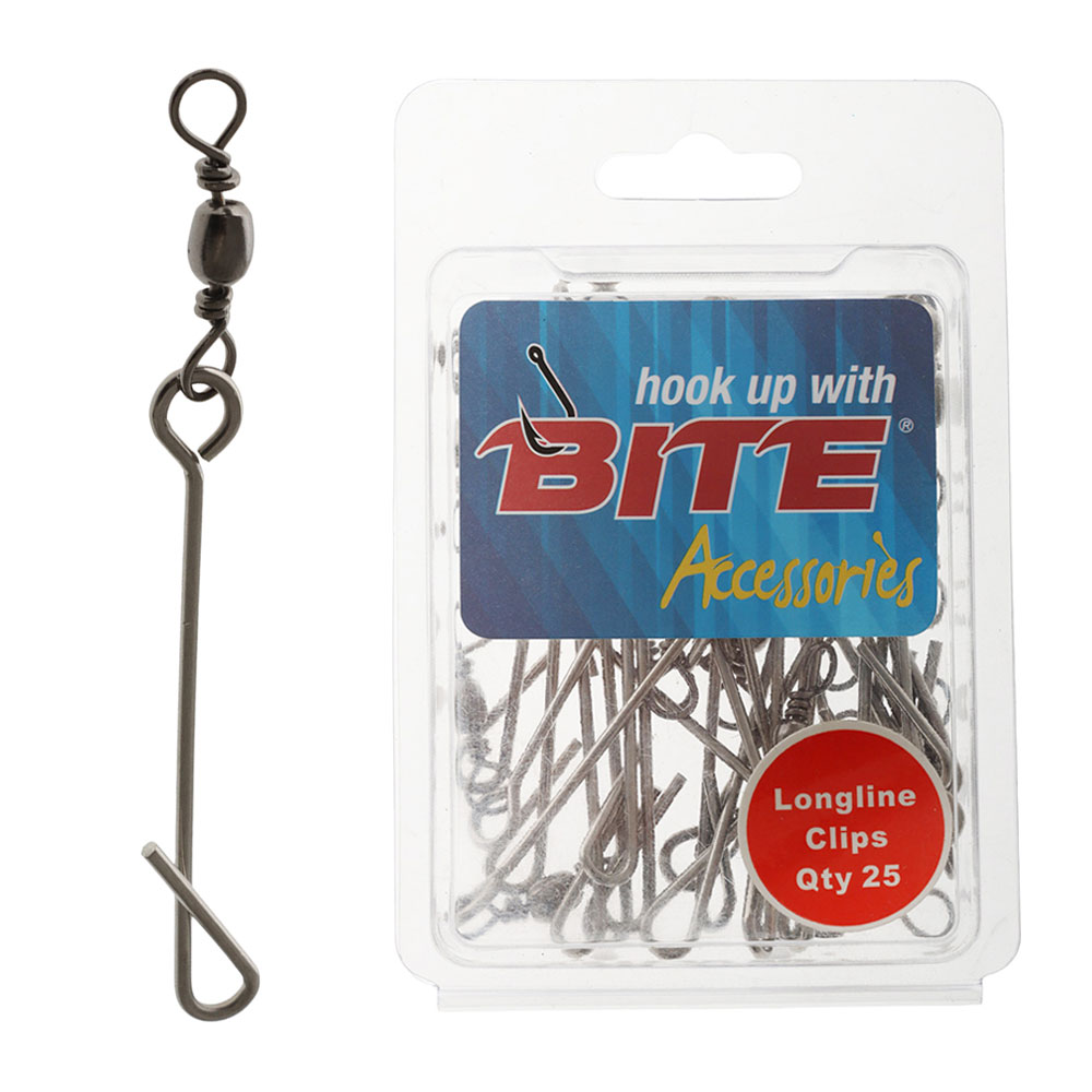 Bite Longline Clip with Swivel Qty 25
