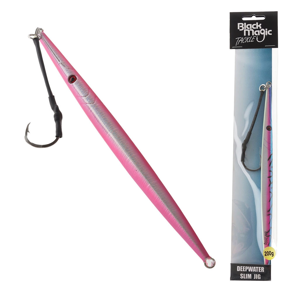 Black Magic Deepwater Slim Jig 200g Pink Frost