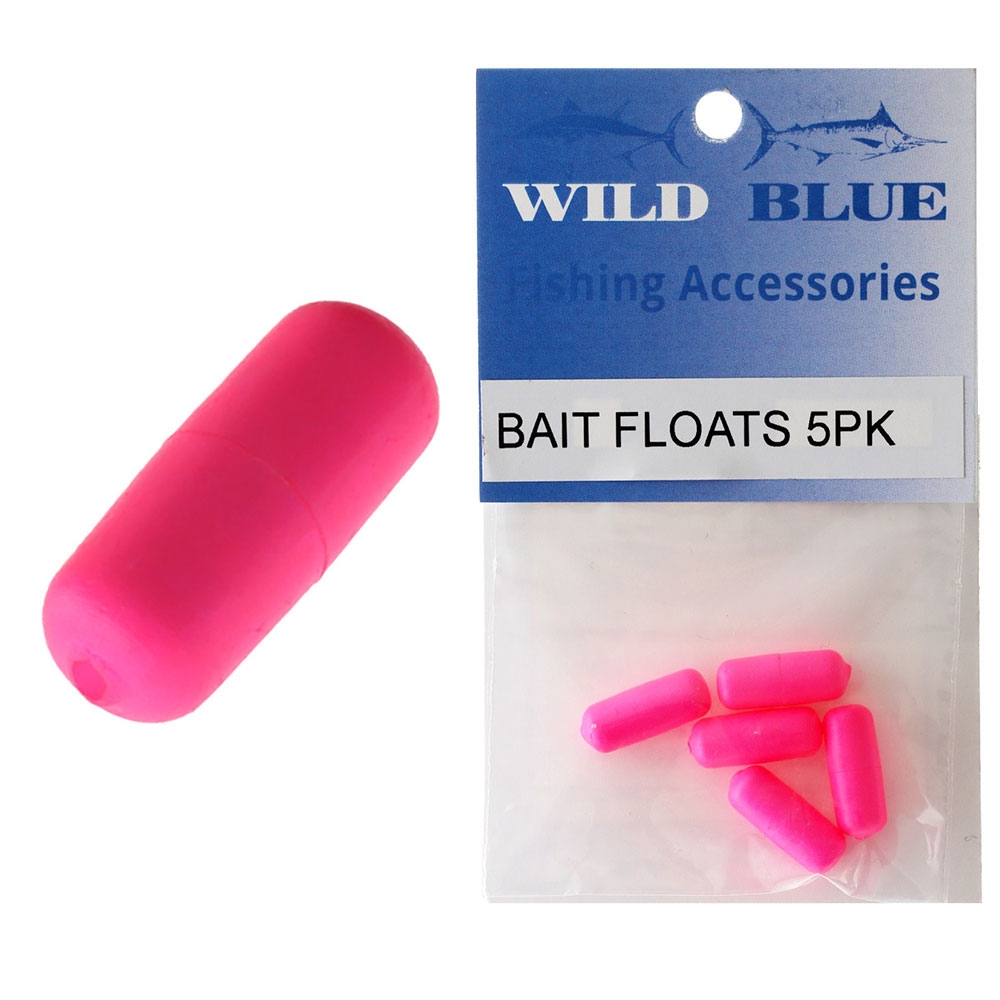 Wild Blue Tackle Bait Rig Float Pink Qty 5