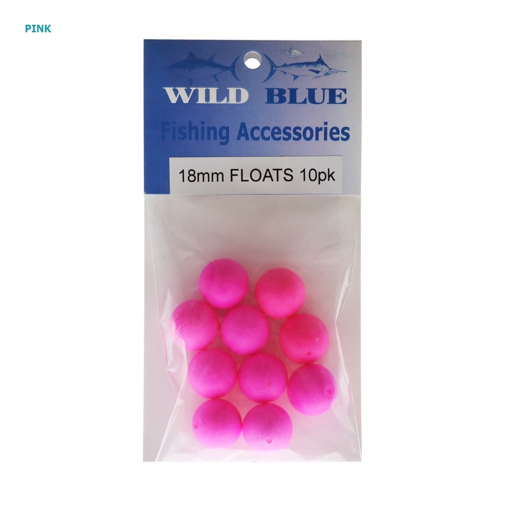 Wild Blue Tackle Trace Float Ball 18mm Qty 10