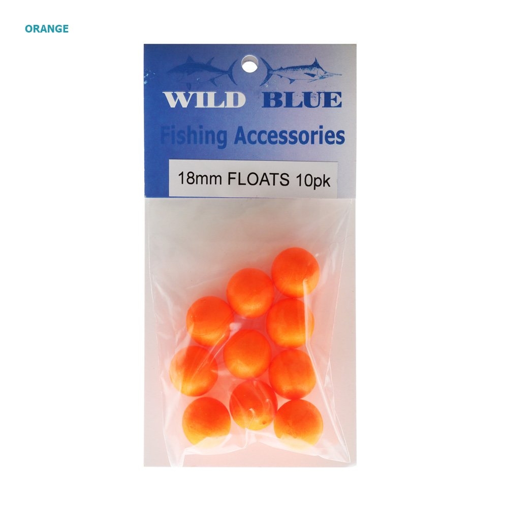 Wild Blue Tackle Trace Float Ball 18mm Qty 10
