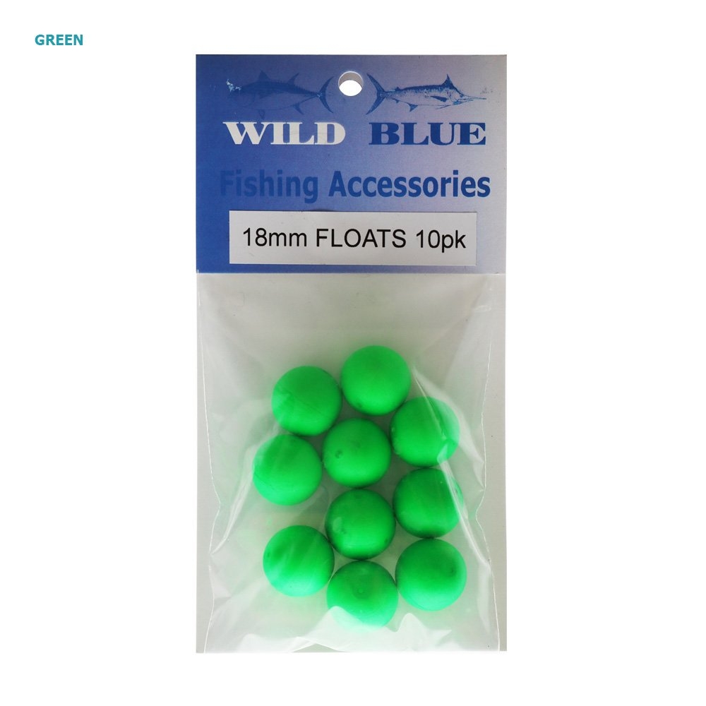 Wild Blue Tackle Trace Float Ball 18mm Qty 10
