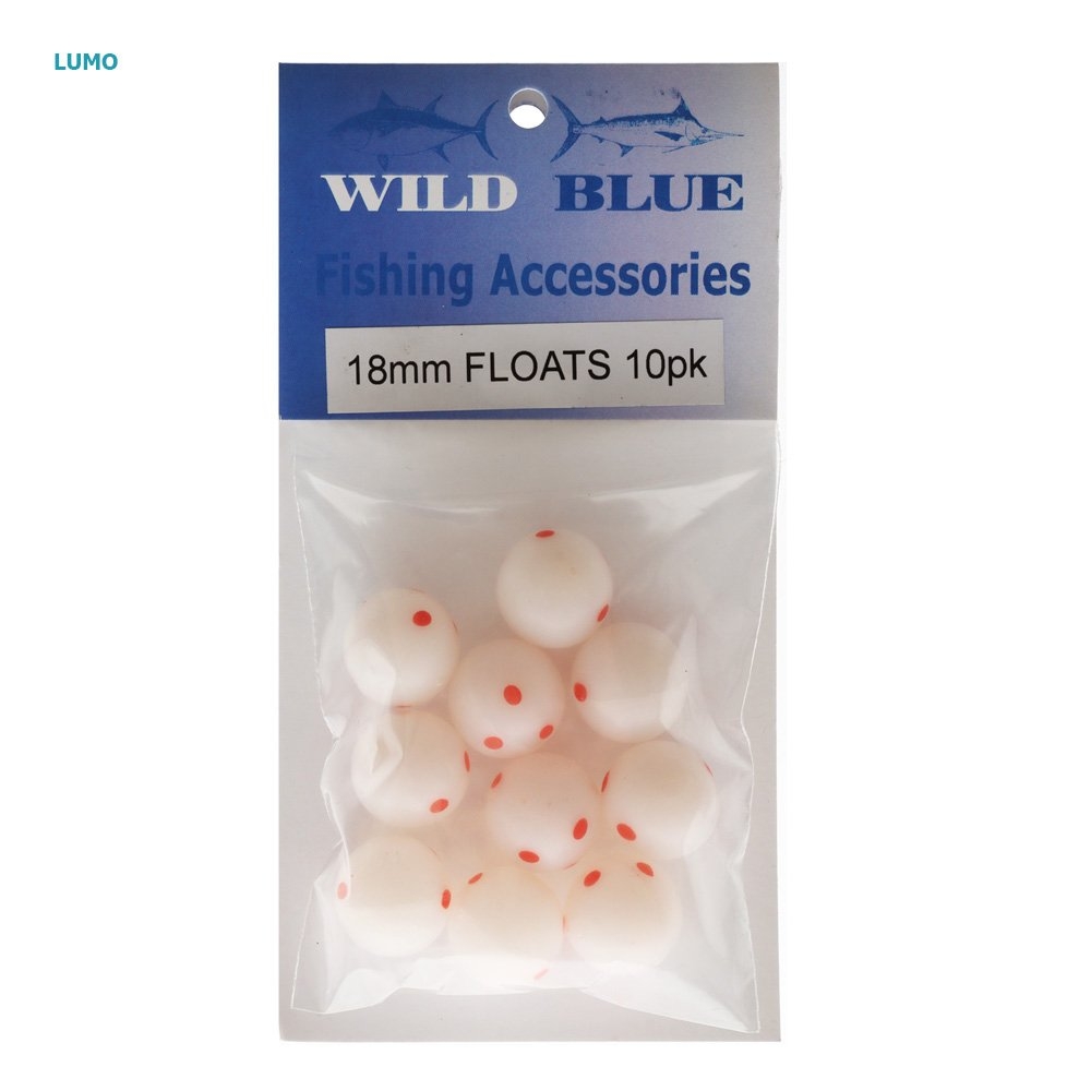 Wild Blue Tackle Trace Float Ball 18mm Qty 10