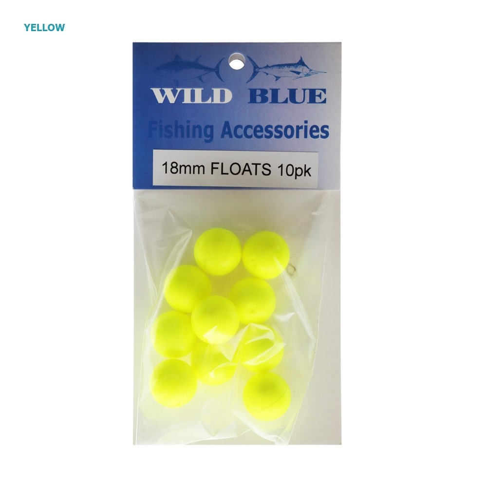 Wild Blue Tackle Trace Float Ball 18mm Qty 10