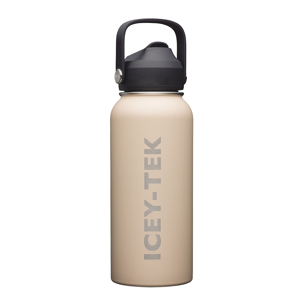 Icey-Tek Insulated Water Bottle with Straw Lid 950ml Butter