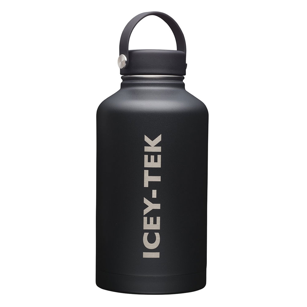 Icey-Tek Large Insulated Water Bottle 1.9L Black