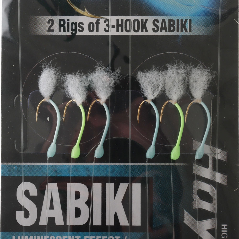 Hayabusa EX016 Glowing Plankton Sabiki Rig Size 8