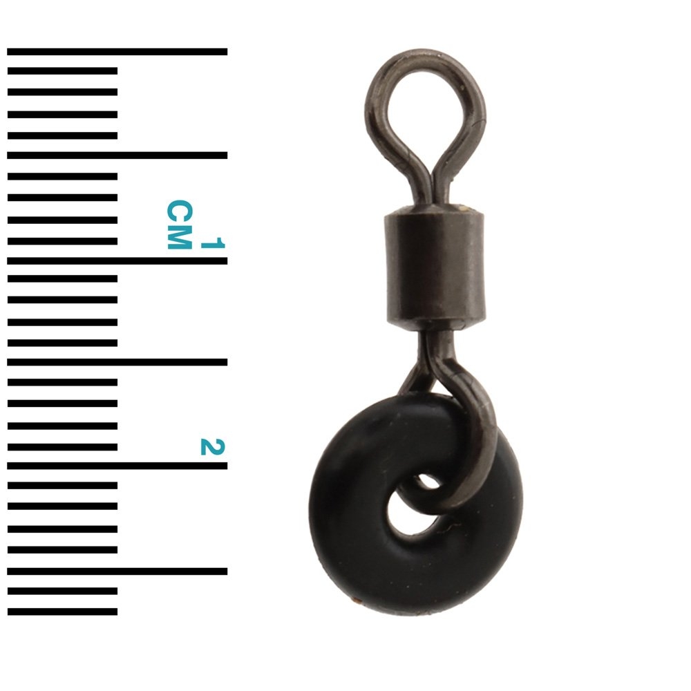 Rusler Bait Mate Barrel Swivel with Rubber O-Ring Medium Qty 5
