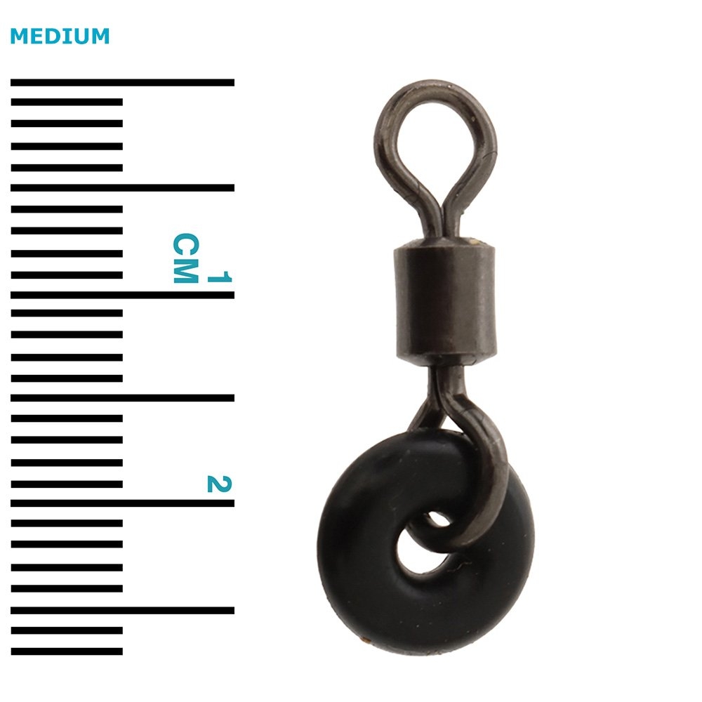 Rusler Bait Mate Barrel Swivel with Rubber O-Ring