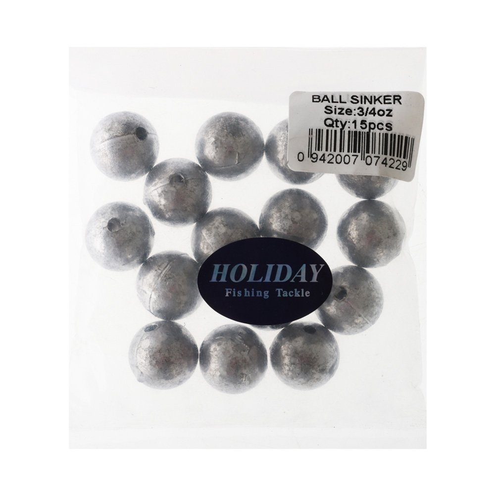 Holiday Ball Sinker 3/4 oz Qty 15