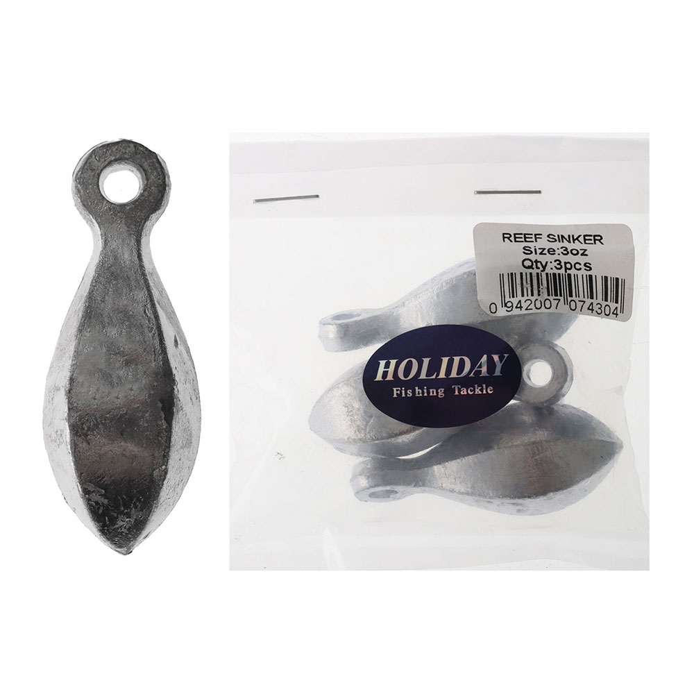 Holiday Teardrop Reef Sinker 3oz Qty 3