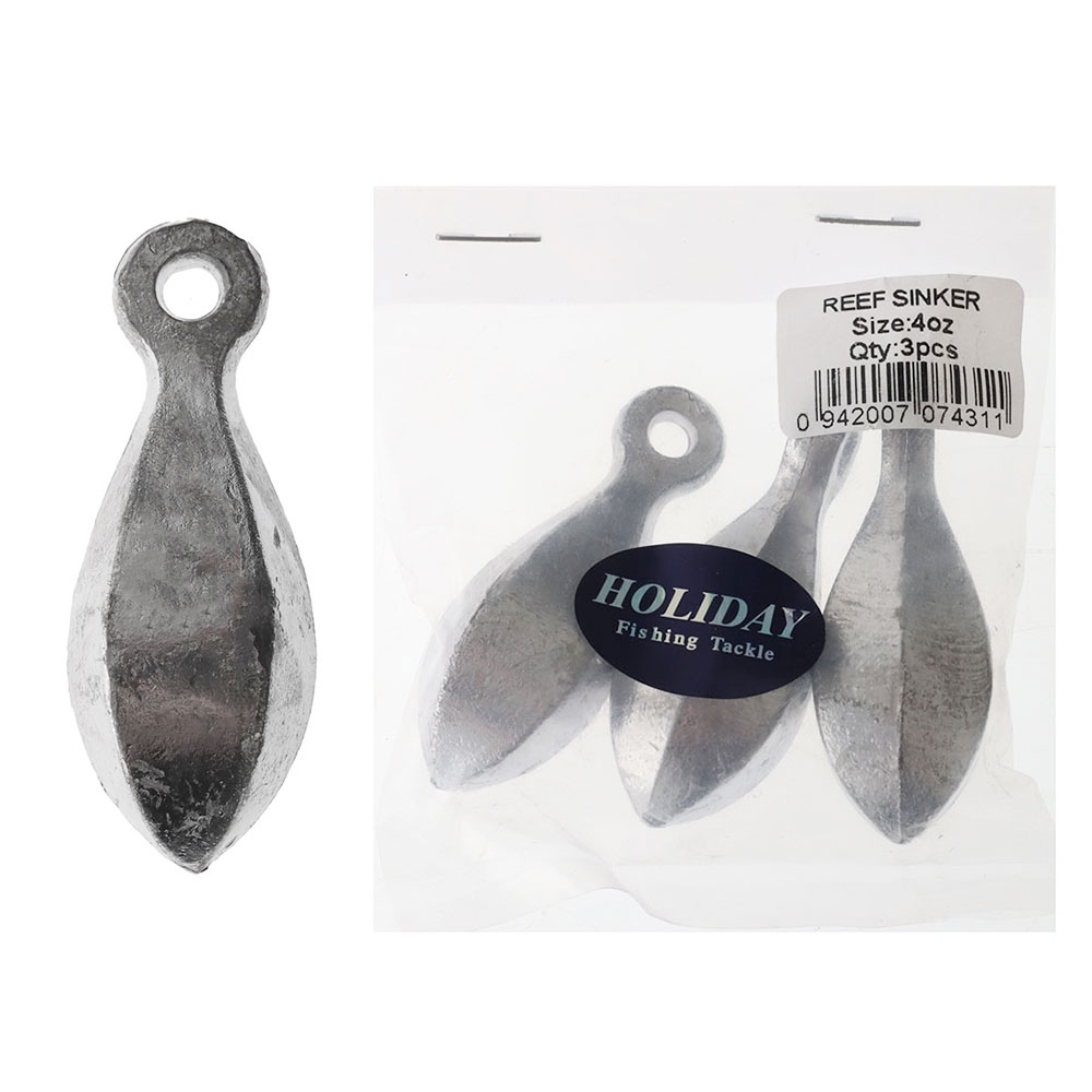 Holiday Teardrop Reef Sinker 4oz Qty 3