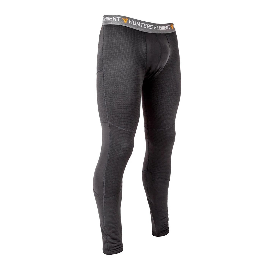Hunters Element CORE+ Mens Compression Thermal Leggings Black