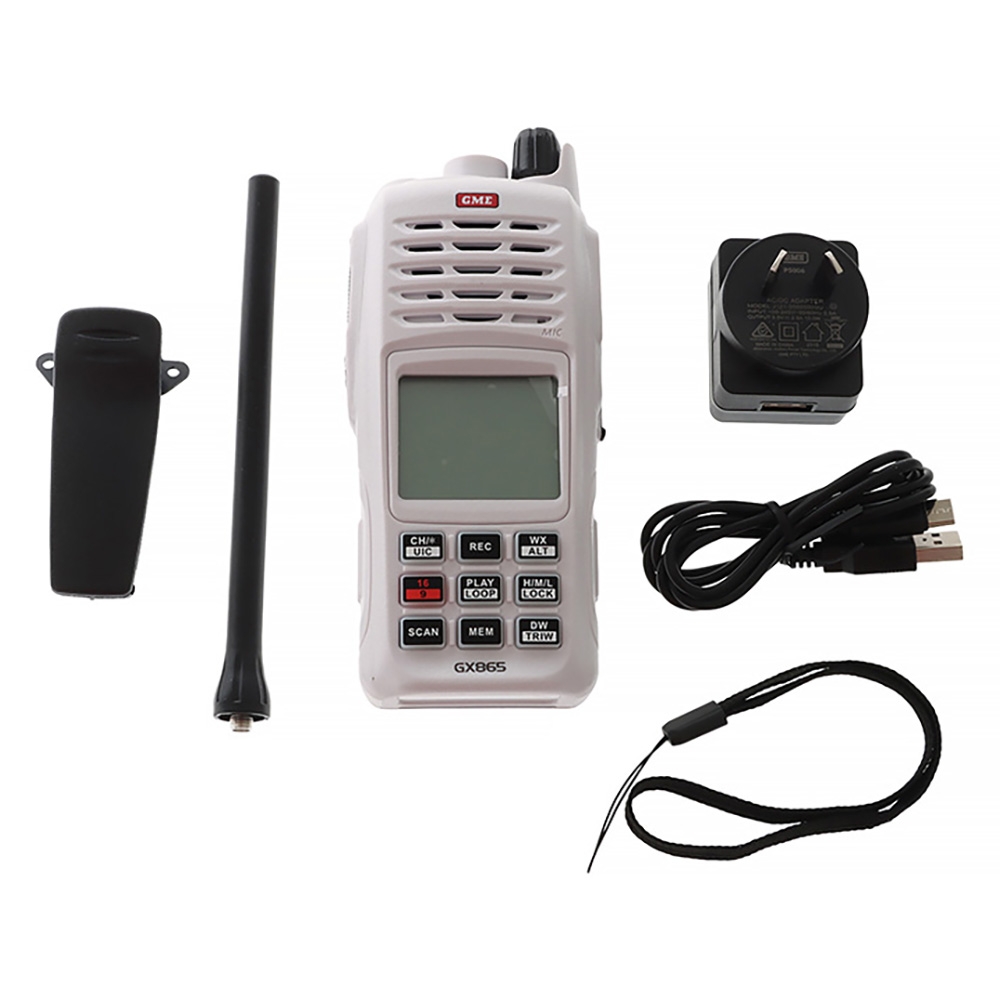 GME GX865 Marine VHF Handheld Radio 5W