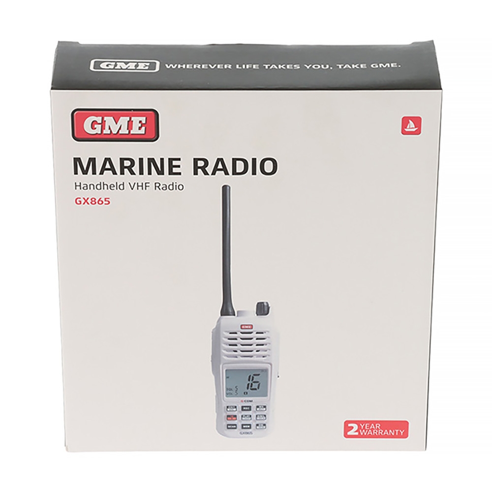 GME GX865 Marine VHF Handheld Radio 5W