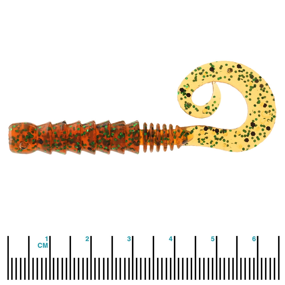 Savage Gear Pro Grub Soft Bait 6.5cm Green Pumpkin Qty 8