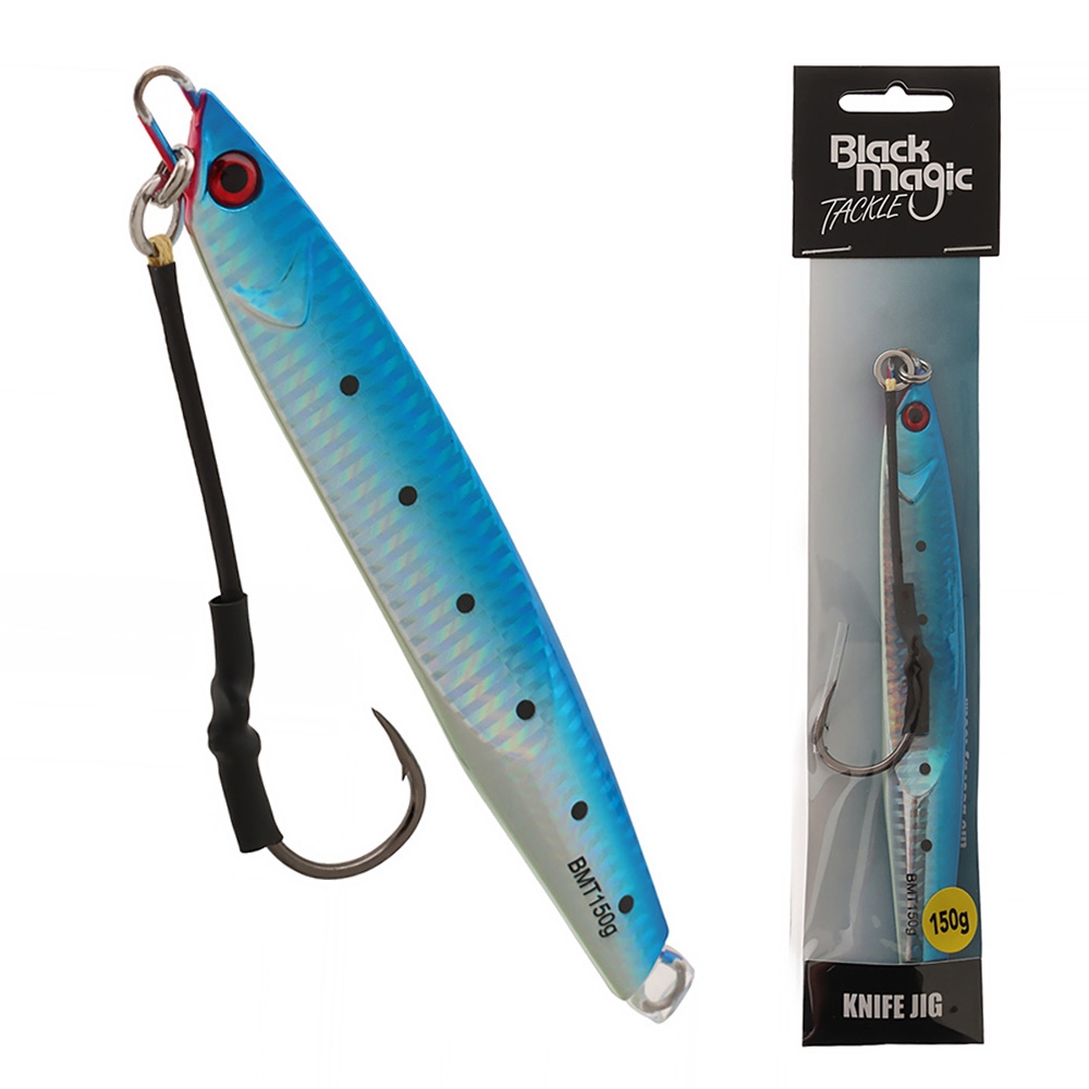 Black Magic Knife Jig 150g Pilchard Blue