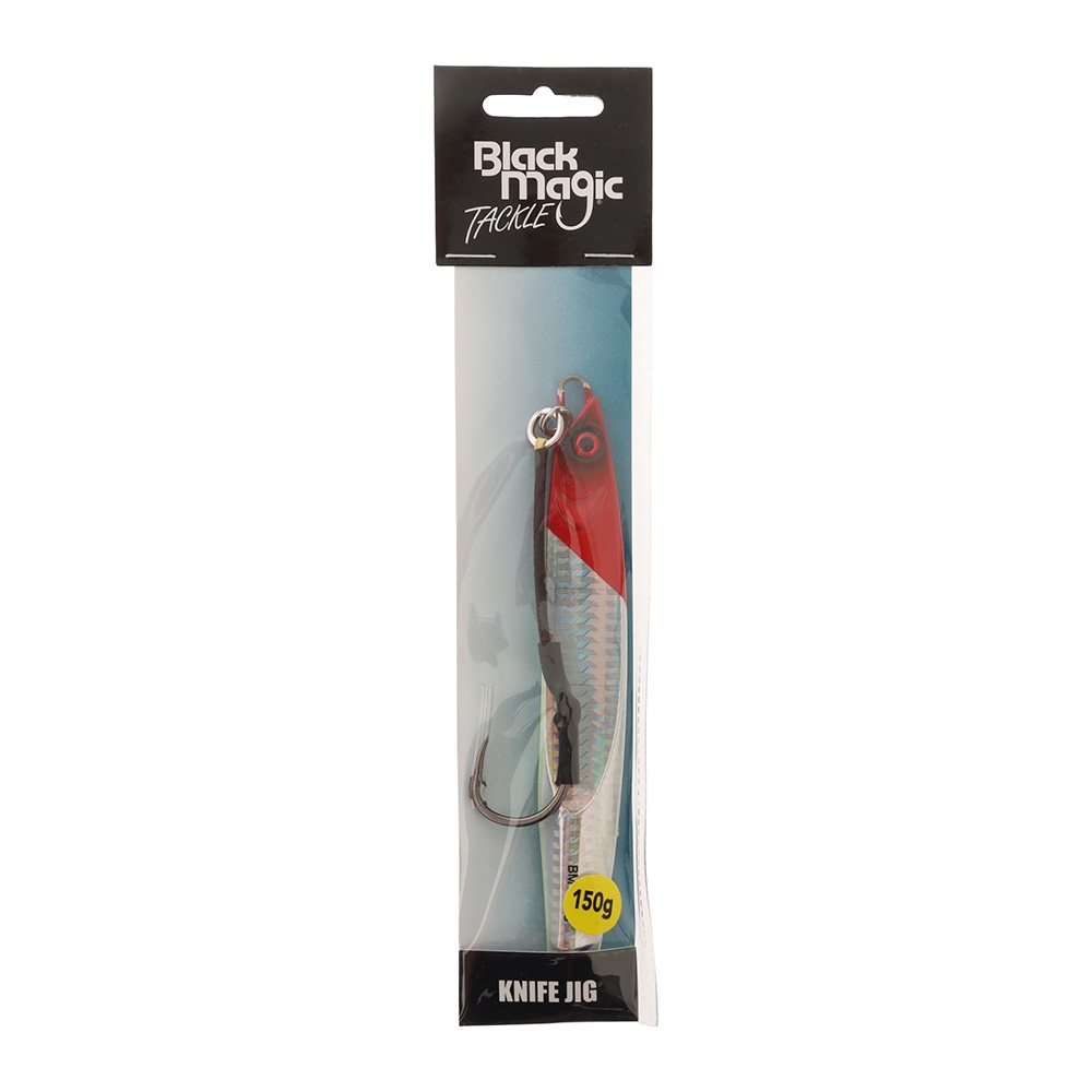 Black Magic Knife Jig 150g Silver/Red