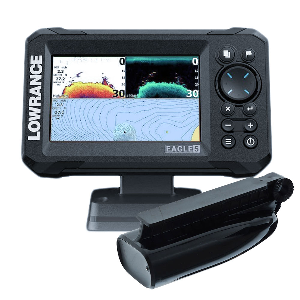 Lowrance Eagle 5 GPS Fishfinder with SplitShot HD Transducer and AUS/NZ Enhanced Charts
