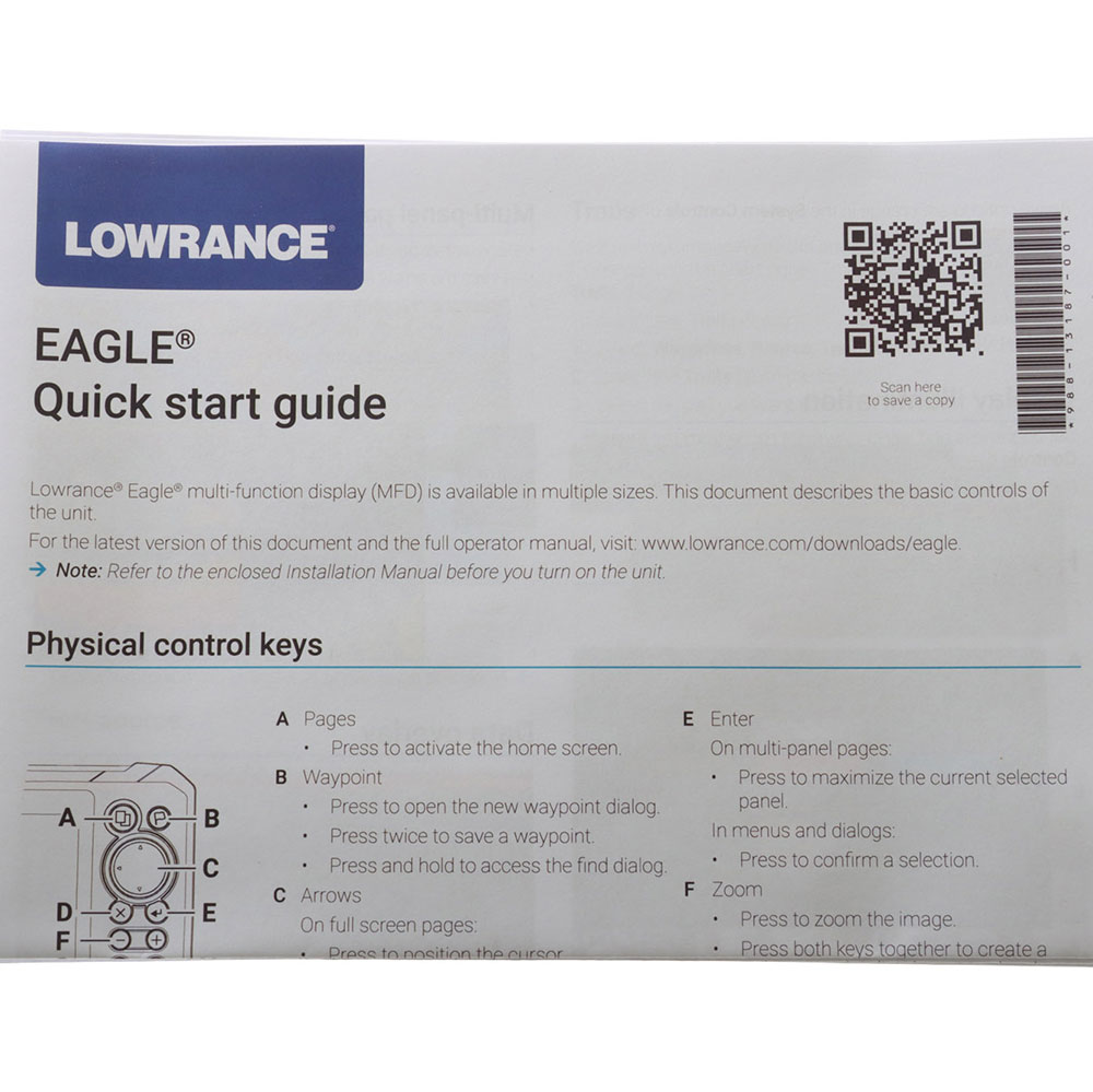 Lowrance Eagle 5 GPS Fishfinder with SplitShot HD Transducer and AUS/NZ Enhanced Charts