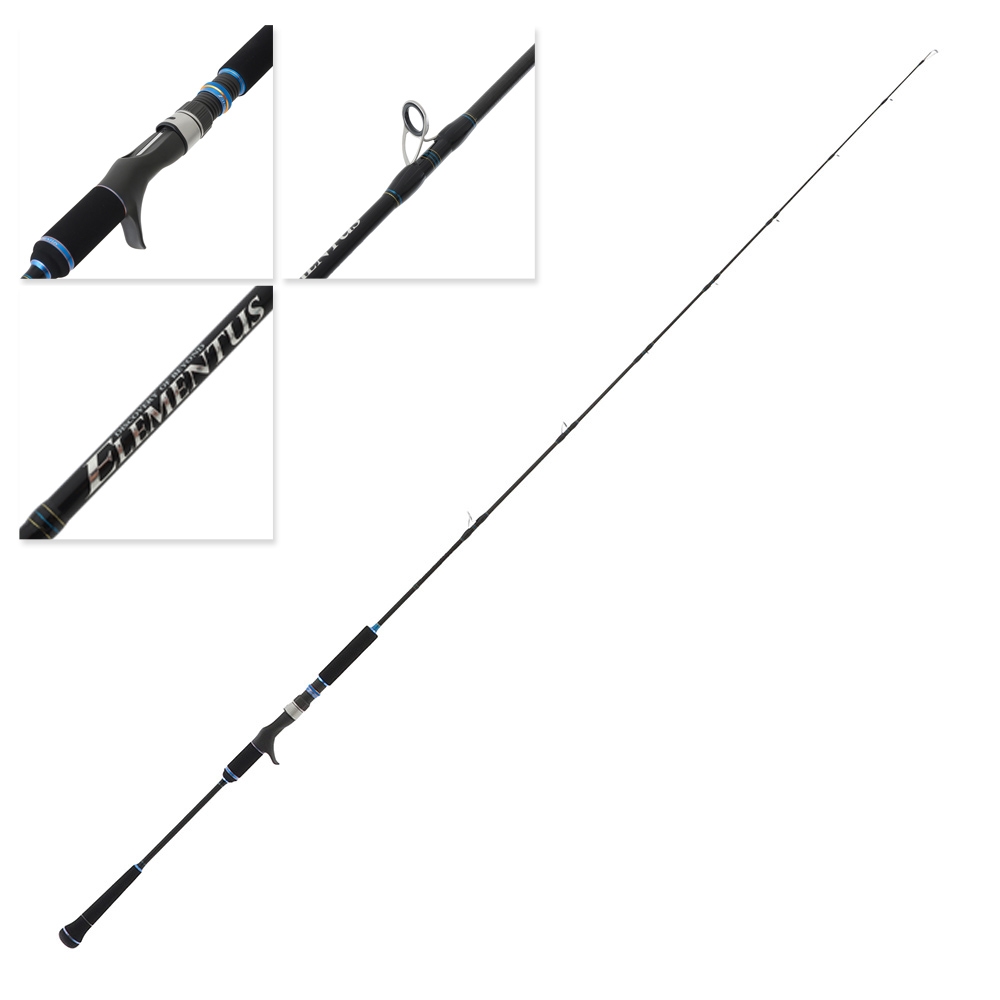 Ocean's Legacy Elementus Deep Water Overhead Jigging Rod 6ft 1in PE4.0+ 180-500g 1pc