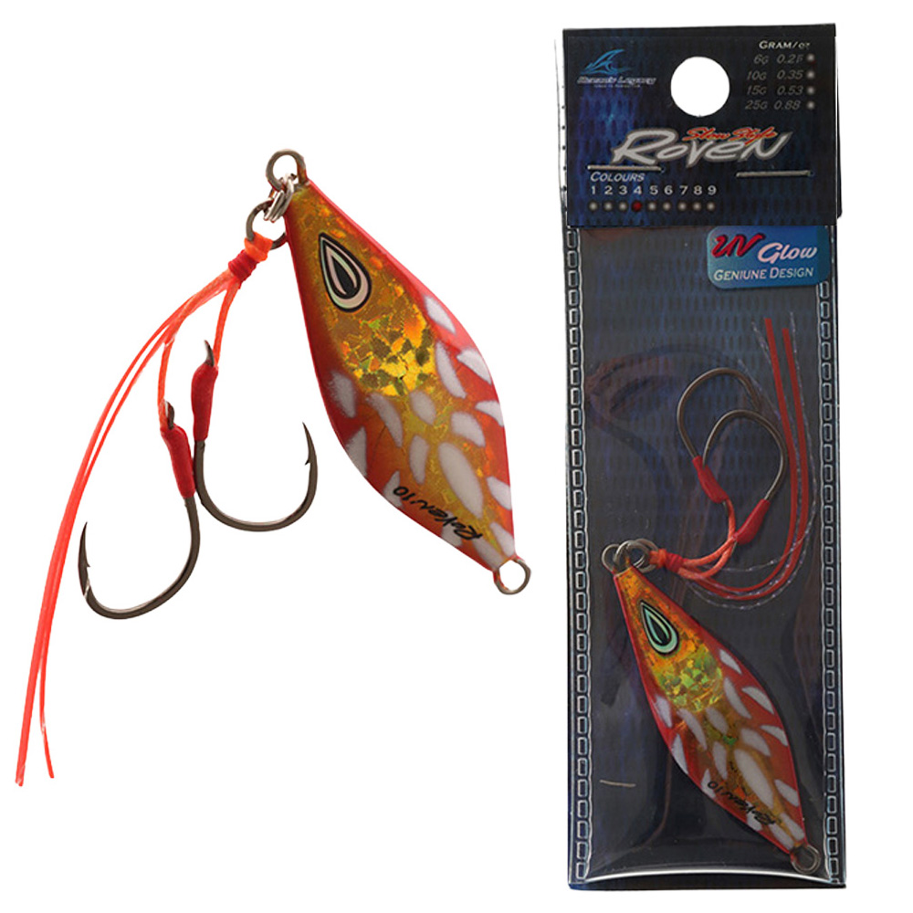 Ocean's Legacy Roven Micro Jig 10g Rigged Burnt Orange