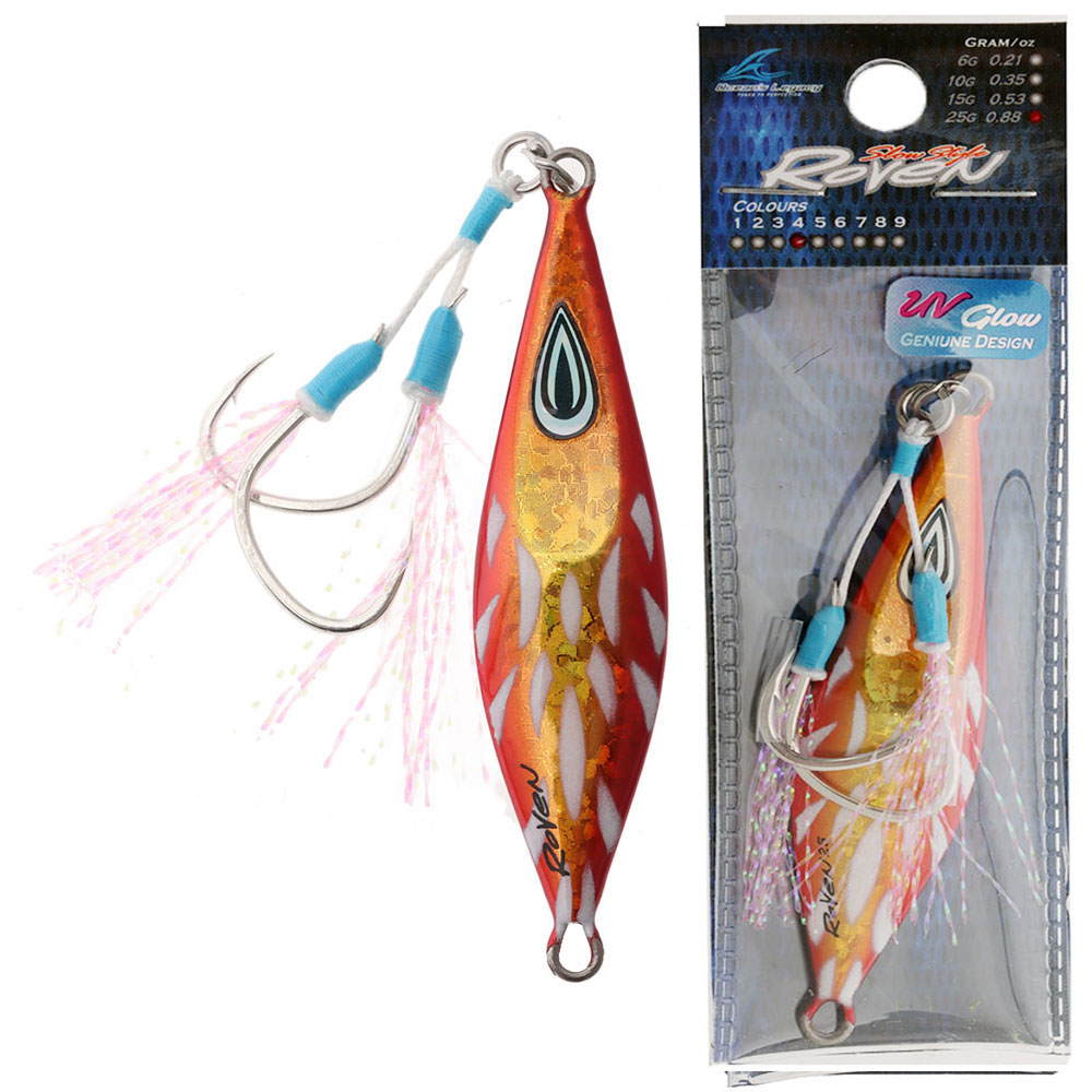Ocean's Legacy Roven Micro Jig 15g Rigged Burnt Orange