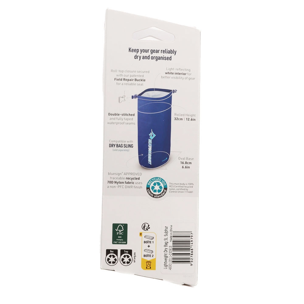 Sea to Summit Lightweight Waterproof Dry Bag 5L Sulphur Yellow