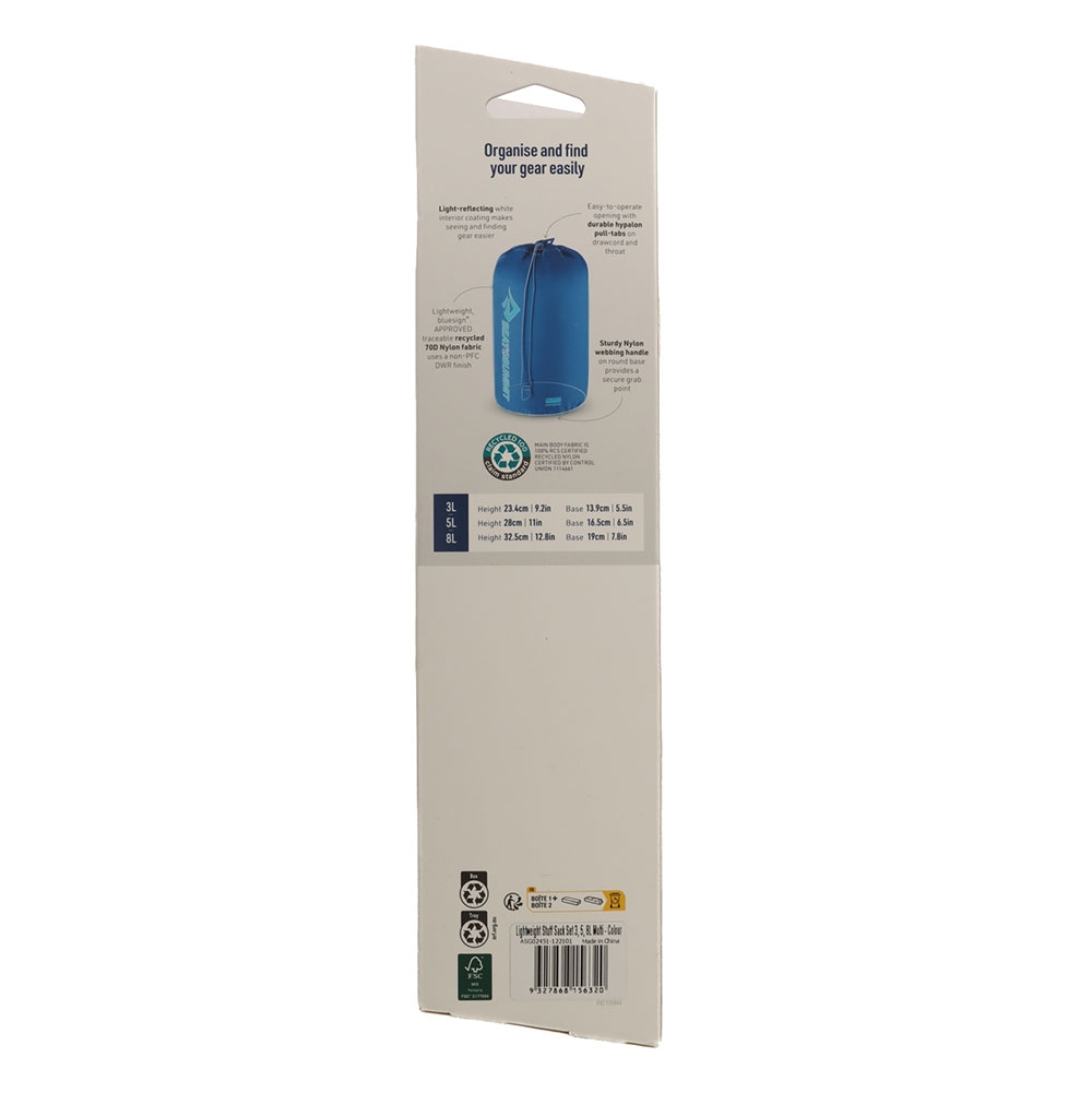 Sea to Summit Lightweight Stuff Sack Set 3L/5L/8L