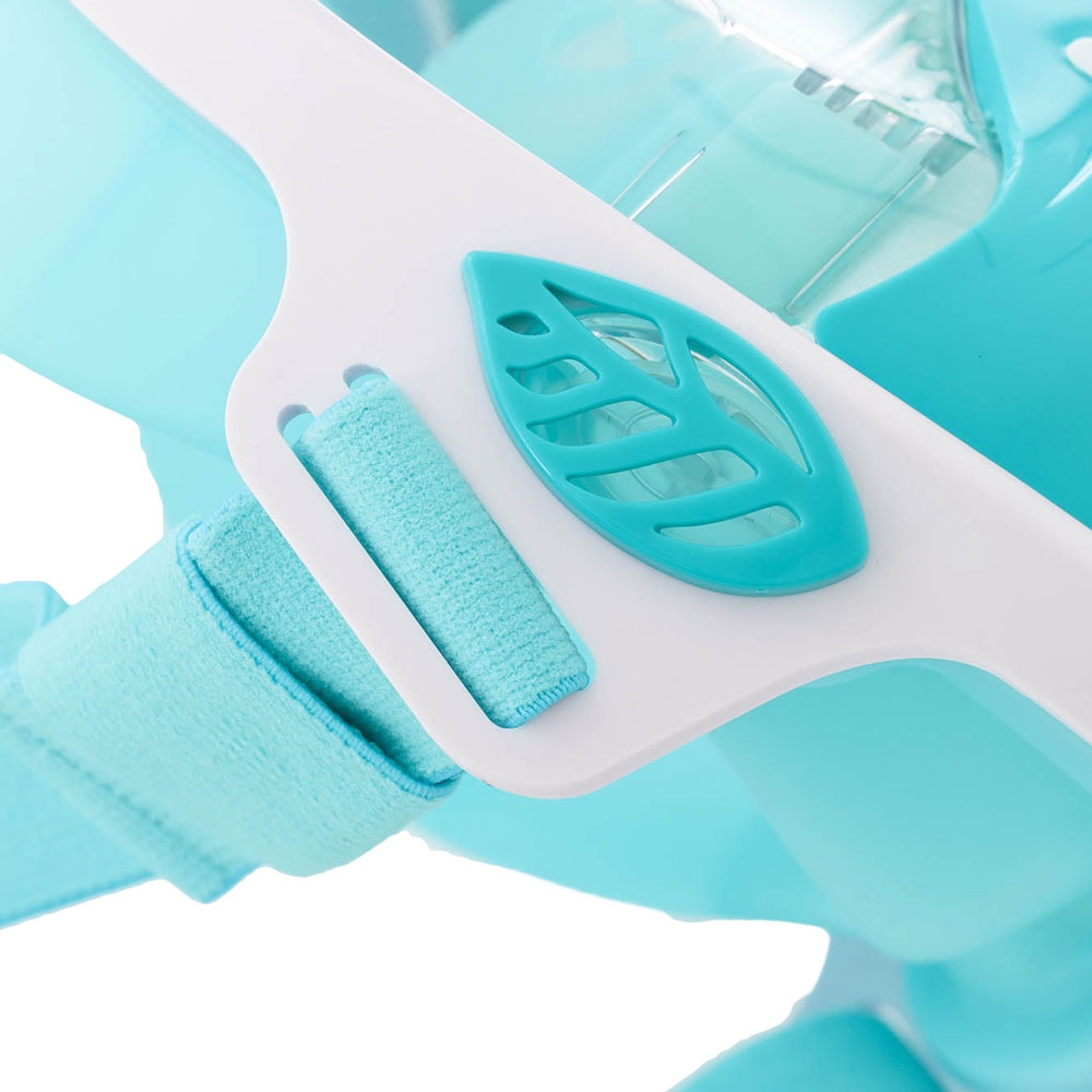 AquaMonde Kids Full Face Snorkel Mask White/Teal