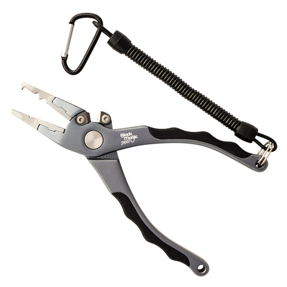 Black Magic Compact Fishing Pliers Gunmetal