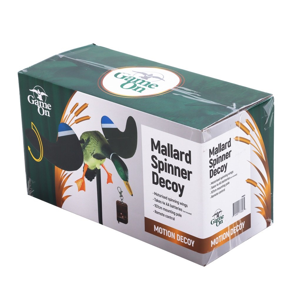 Game On Spinner Winner Motorised Mallard Decoy with Remote Control