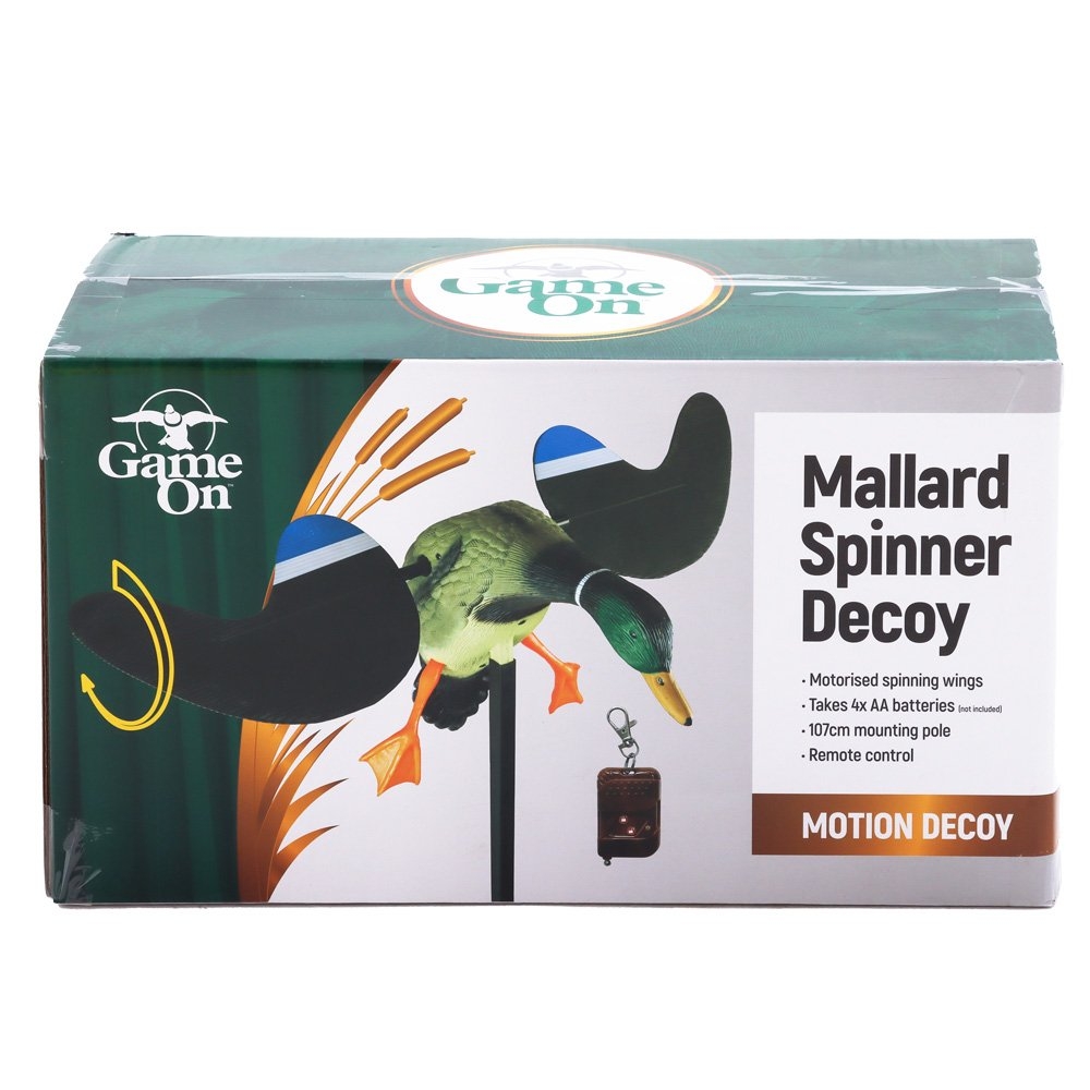 Game On Spinner Winner Motorised Mallard Decoy with Remote Control